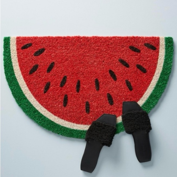 Anthropologie Watermelon Doormat NWT - Picture 1 of 8